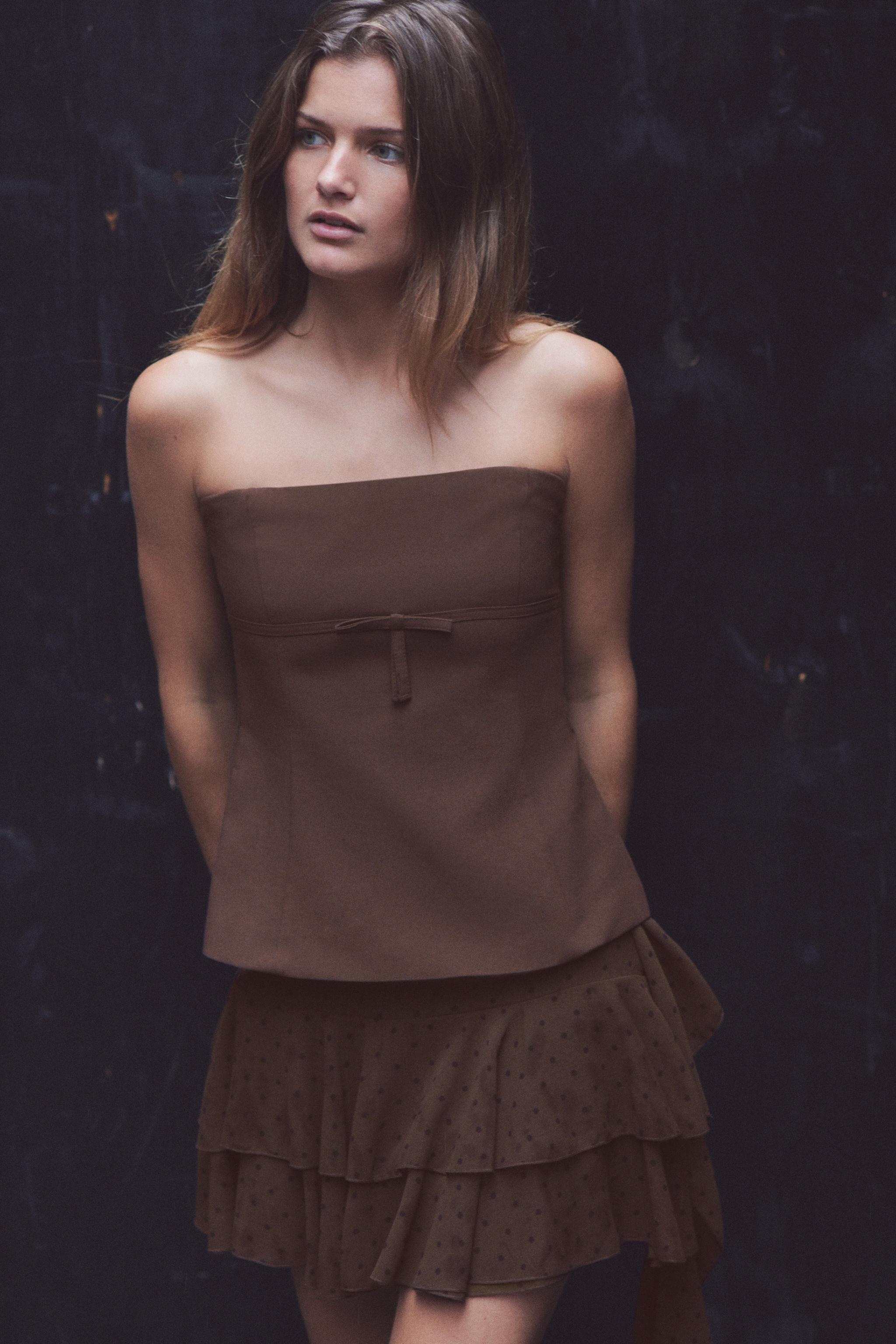 TOP BUSTIER NŒUD